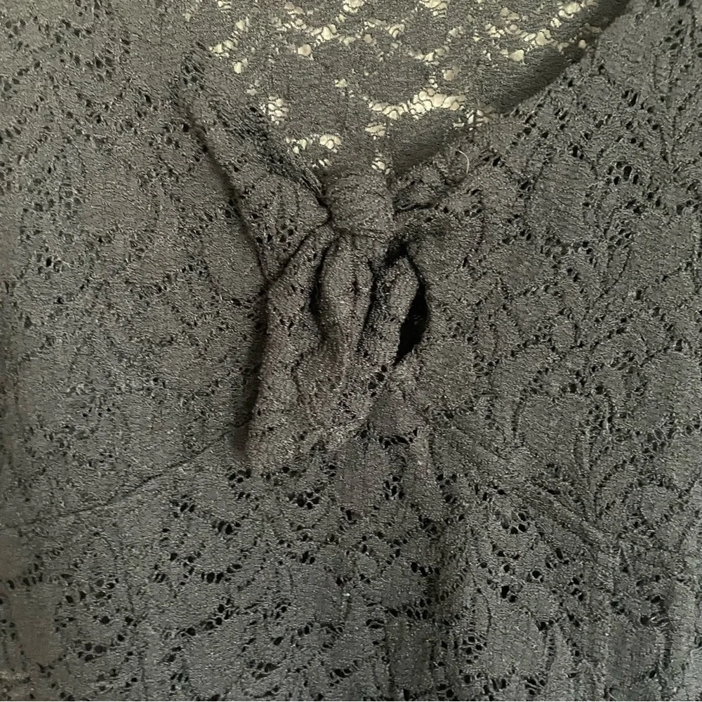 Free People‎ ~ Intimately Free Whimsigoth Black Lace Keyhole Front Top